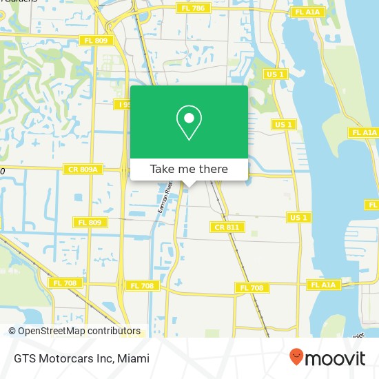 GTS Motorcars Inc map