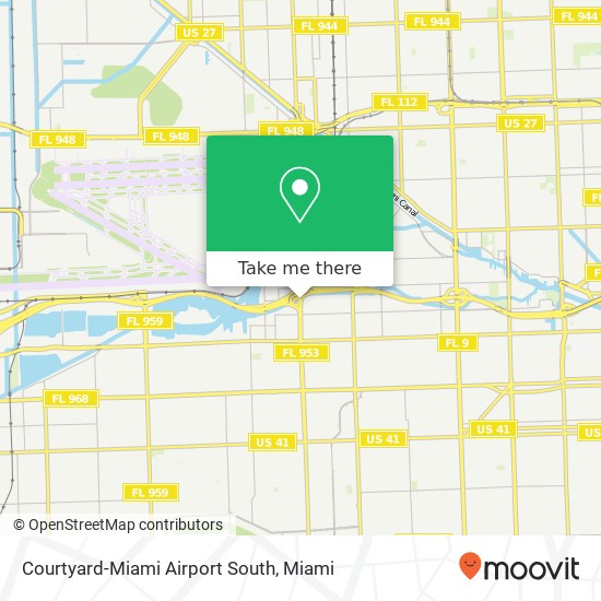 Mapa de Courtyard-Miami Airport South