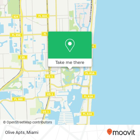 Olive Apts map