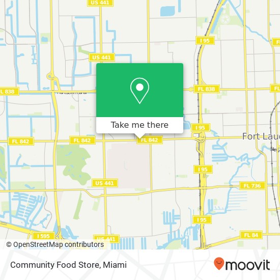 Community Food Store map