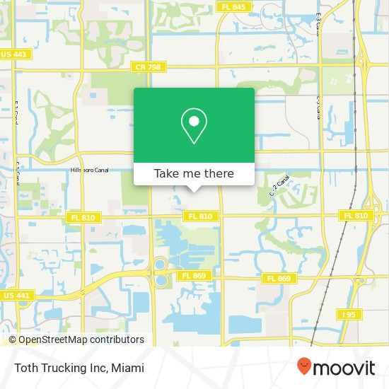 Toth Trucking Inc map