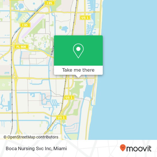 Boca Nursing Svc Inc map