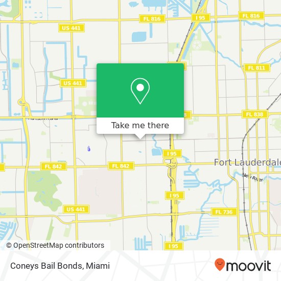 Coneys Bail Bonds map