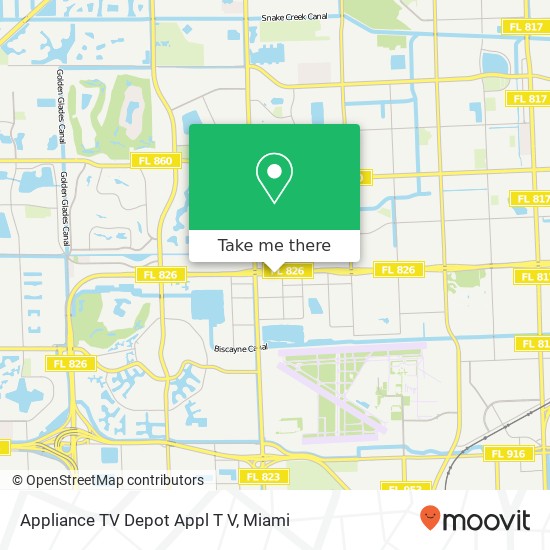 Mapa de Appliance TV Depot Appl T V