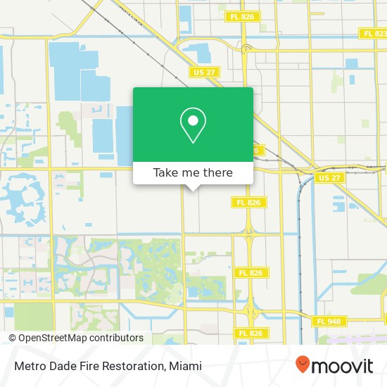 Mapa de Metro Dade Fire Restoration