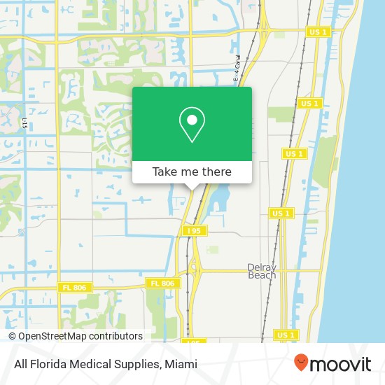 Mapa de All Florida Medical Supplies