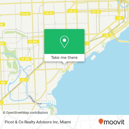 Picot & Co Realty Advisors Inc map