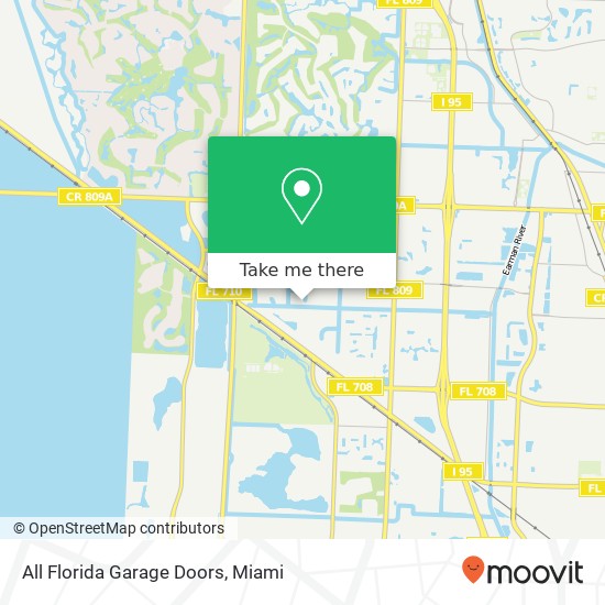 All Florida Garage Doors map