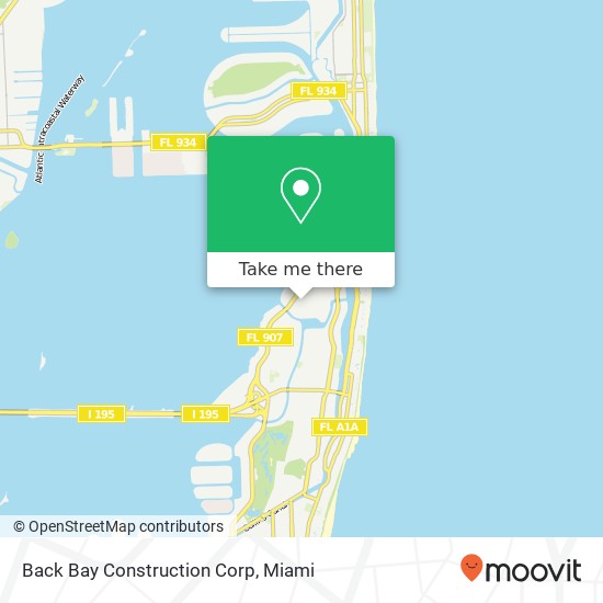 Mapa de Back Bay Construction Corp