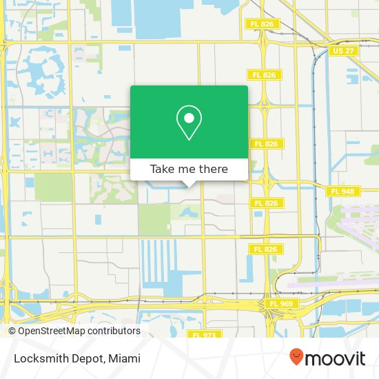 Mapa de Locksmith Depot