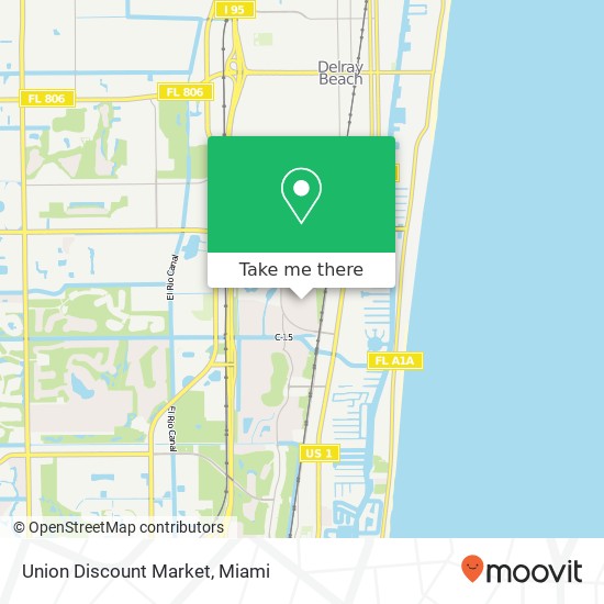 Mapa de Union Discount Market