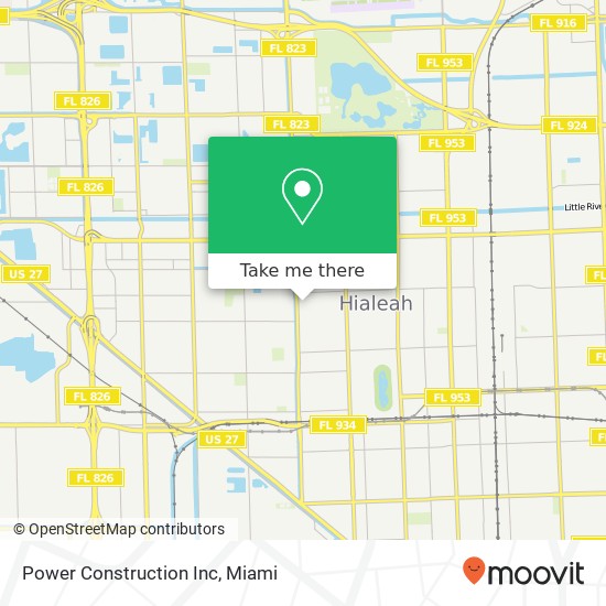 Power Construction Inc map