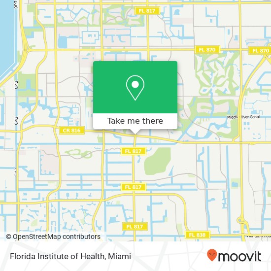 Mapa de Florida Institute of Health