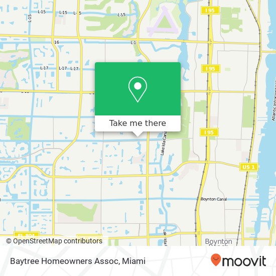 Mapa de Baytree Homeowners Assoc