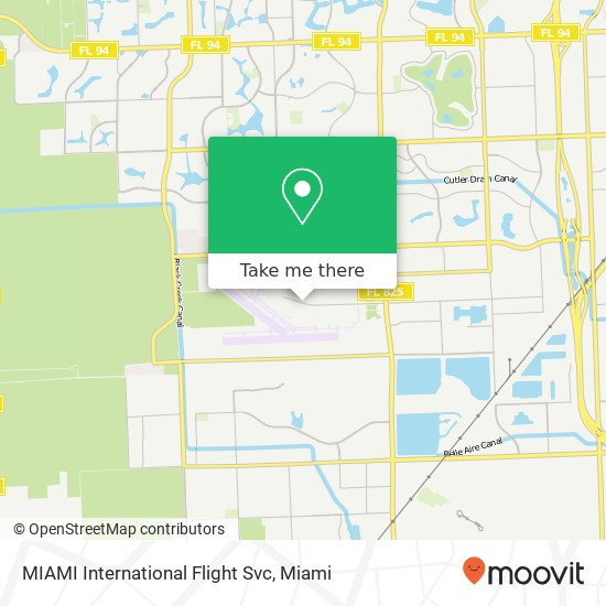 MIAMI International Flight Svc map