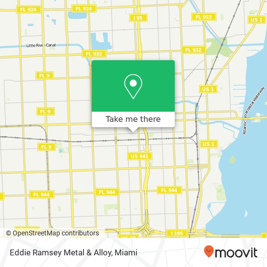 Mapa de Eddie Ramsey Metal & Alloy