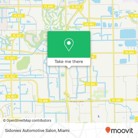 Mapa de Sidonies Automotive Salon