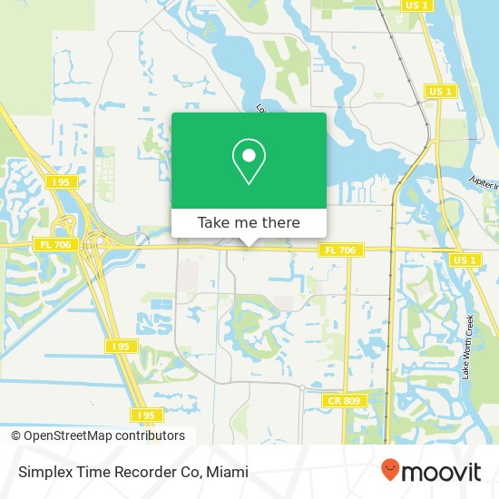 Mapa de Simplex Time Recorder Co