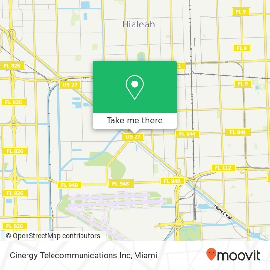 Mapa de Cinergy Telecommunications Inc