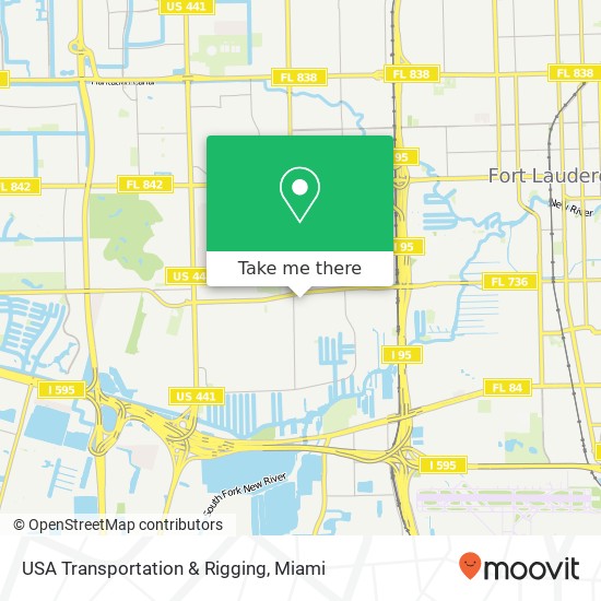 Mapa de USA Transportation & Rigging