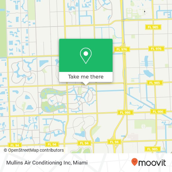 Mullins Air Conditioning Inc map