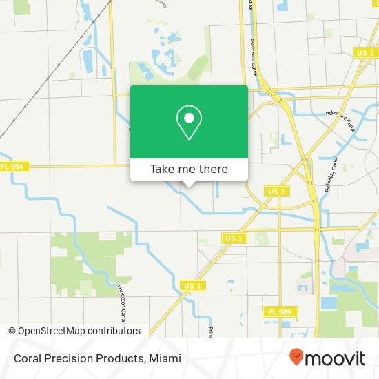 Coral Precision Products map