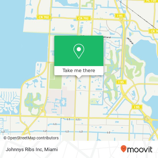 Johnnys Ribs Inc map