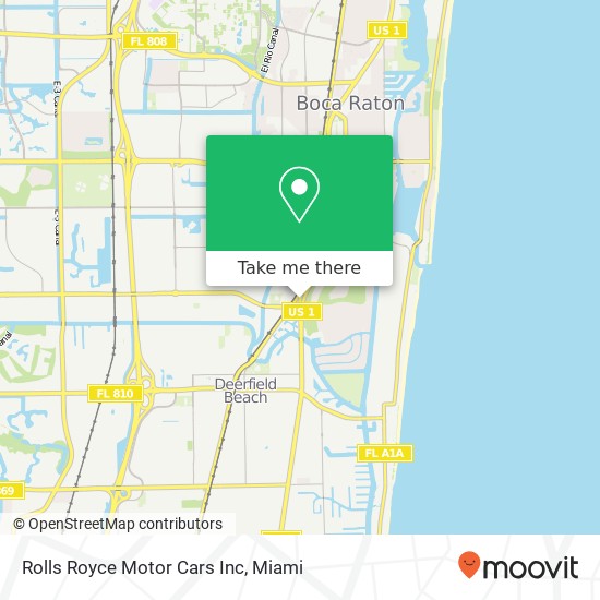 Rolls Royce Motor Cars Inc map