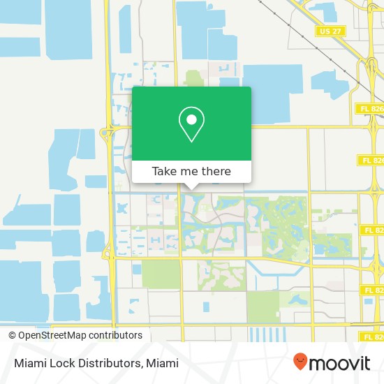 Miami Lock Distributors map