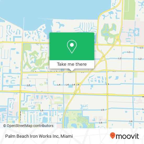 Palm Beach Iron Works Inc map