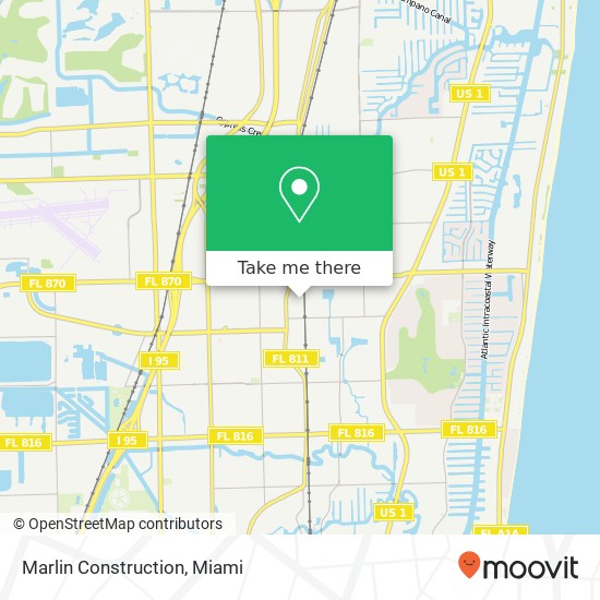 Marlin Construction map