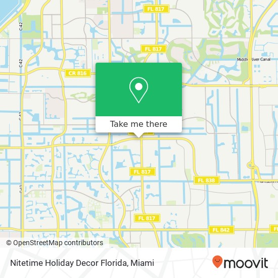 Nitetime Holiday Decor Florida map