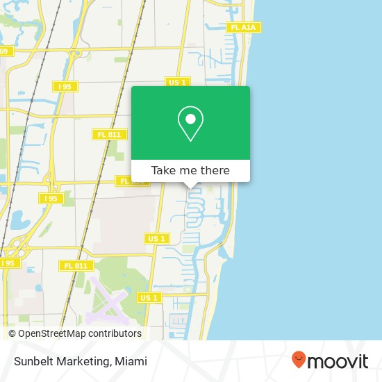 Mapa de Sunbelt Marketing