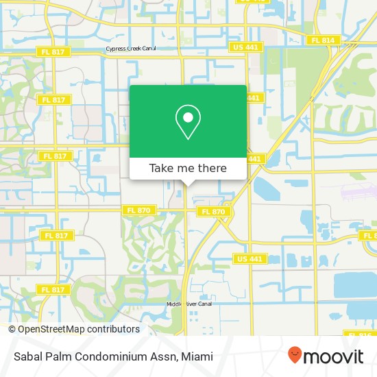 Mapa de Sabal Palm Condominium Assn