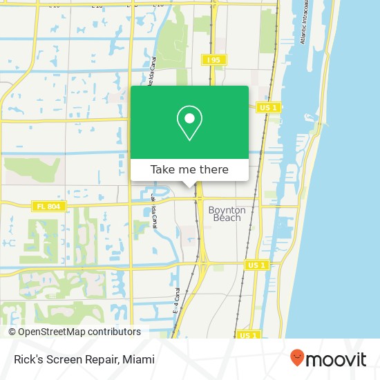 Mapa de Rick's Screen Repair