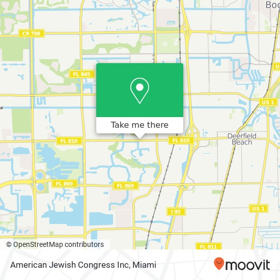 American Jewish Congress Inc map