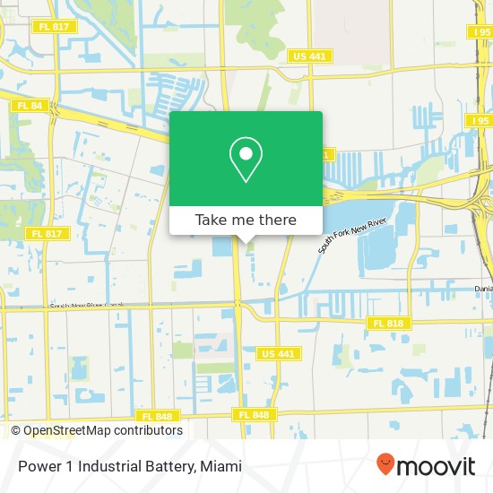 Mapa de Power 1 Industrial Battery