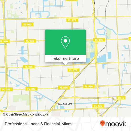 Professional Loans & Financial map