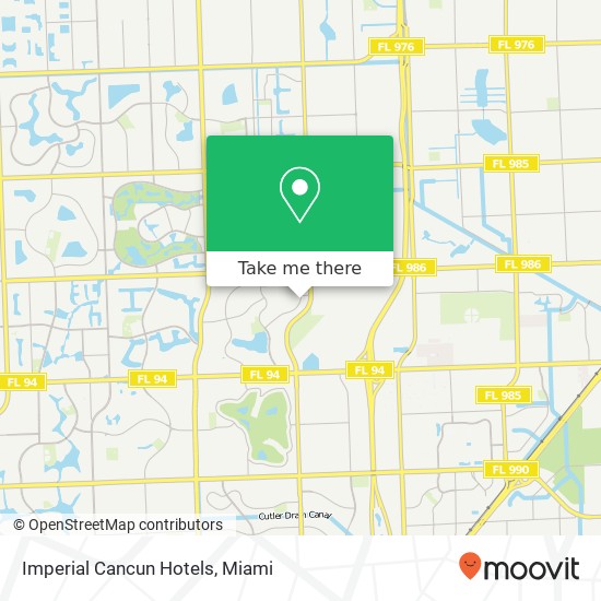 Mapa de Imperial Cancun Hotels