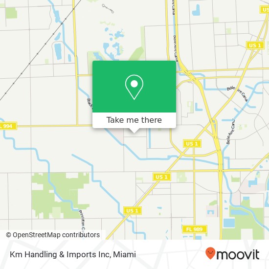 Mapa de Km Handling & Imports Inc