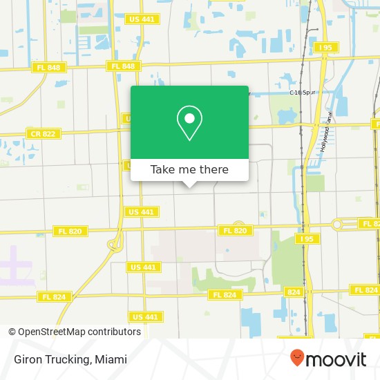 Giron Trucking map