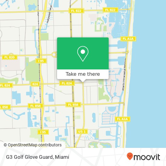 G3 Golf Glove Guard map
