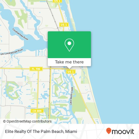 Elite Realty Of The Palm Beach map