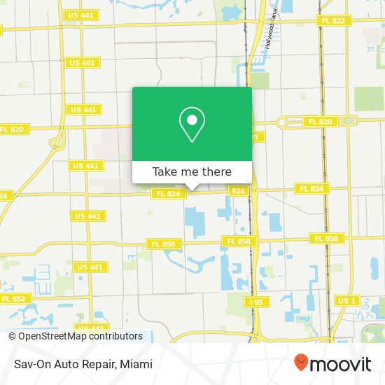 Sav-On Auto Repair map