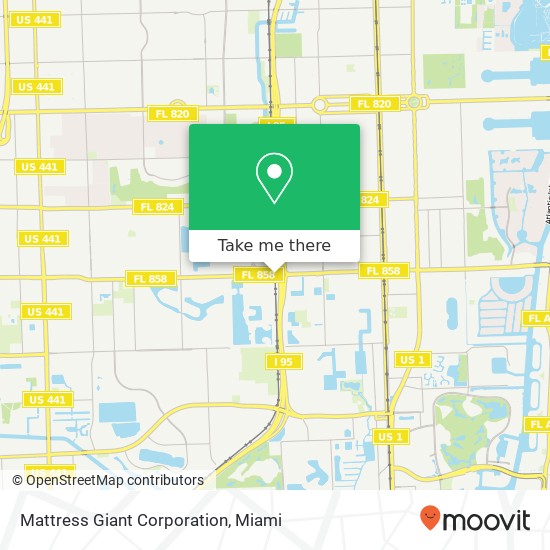 Mapa de Mattress Giant Corporation