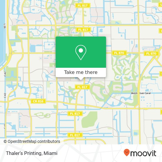 Mapa de Thaler's Printing