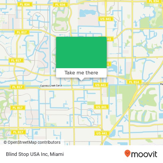 Blind Stop USA Inc map