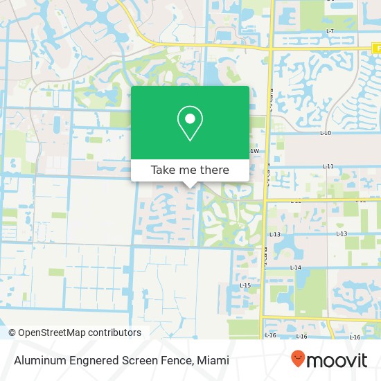 Mapa de Aluminum Engnered Screen Fence