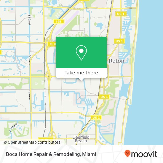 Boca Home Repair & Remodeling map