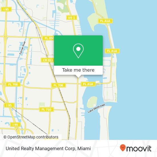 Mapa de United Realty Management Corp